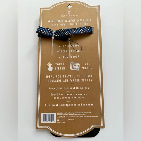 Oak and Reed Waterproof Crossbody Phone Pouch Bag, Crossbody Bag, Black Pouch - Picture 2 of 5